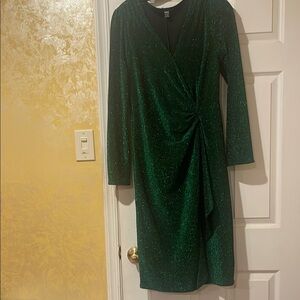 Elegant Green with lyrics Dress